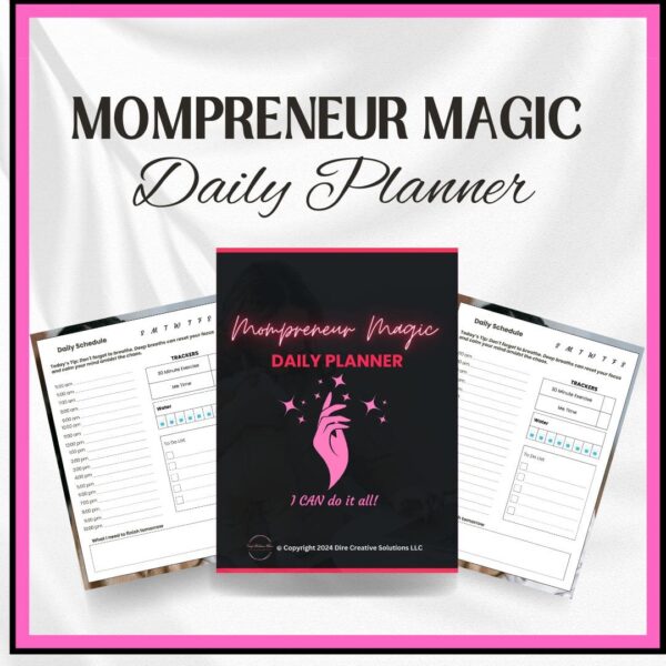 Mompreneur Magic Daily Planner Mockup