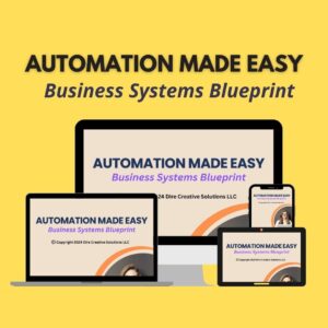 Automation Made Easy Business Systems Blueprint Website Mockup