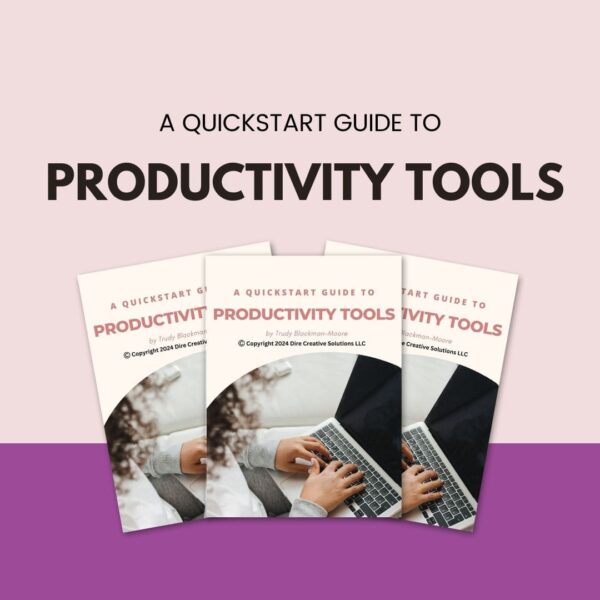 Quickstart Guide to Productivity Tools Mockup